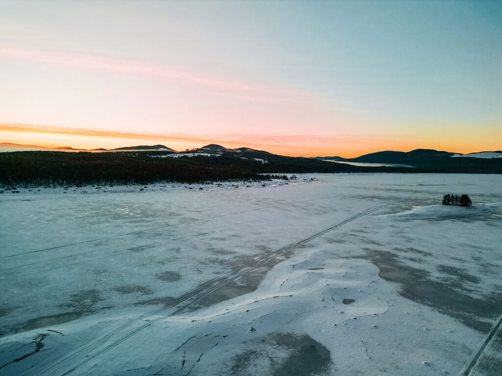 Stellplatzsuche in Schweden im Winter