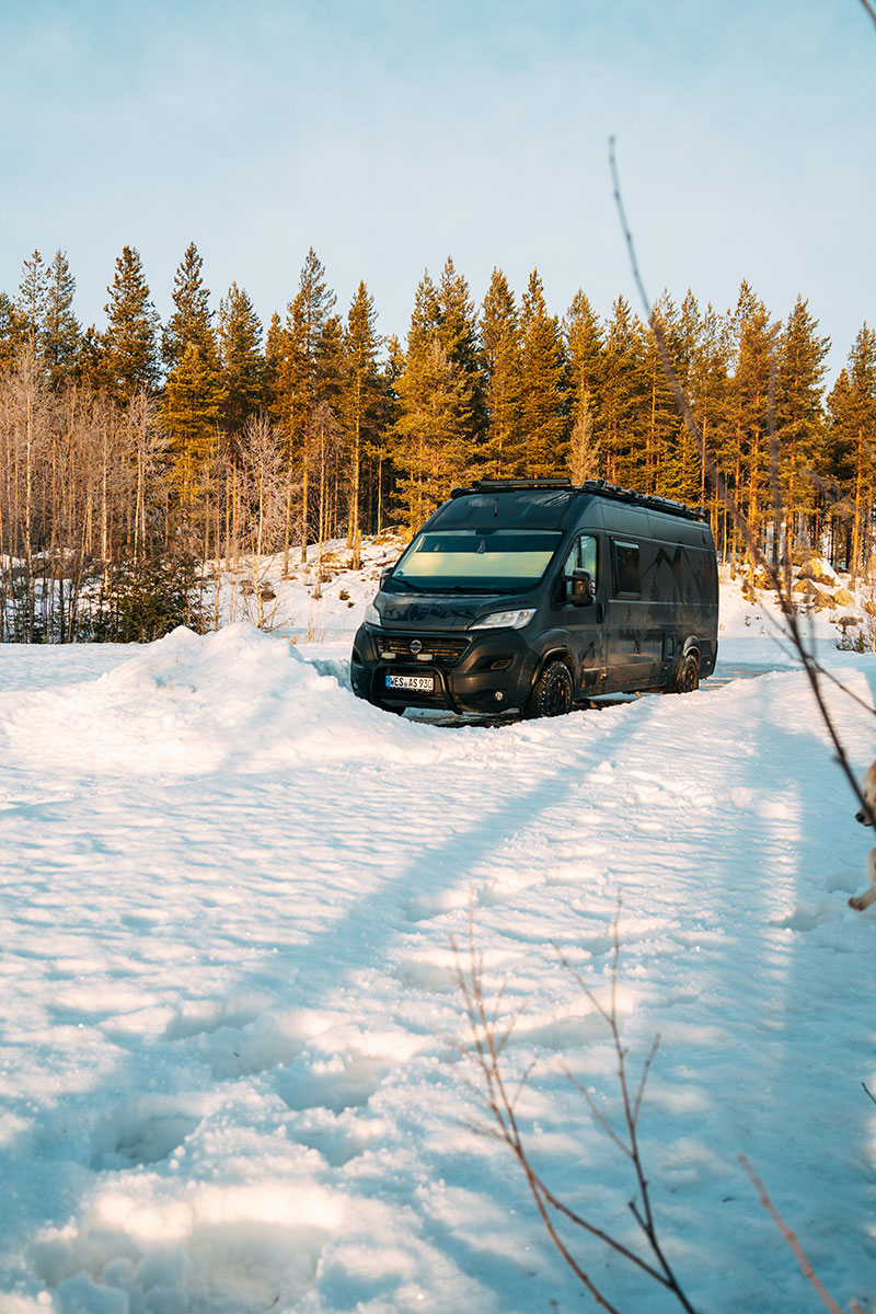 Wintercamping Roadtrip in Schweden