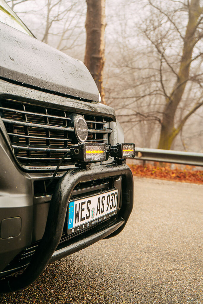 Zusatzscheinwefer auf dem Frontschutzbügel
