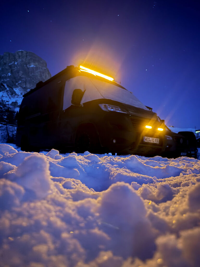 Lightbar am Dachträger vorne